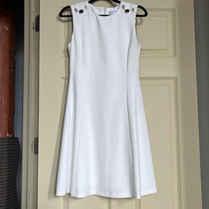 Calvin Klein White Graduation Dress